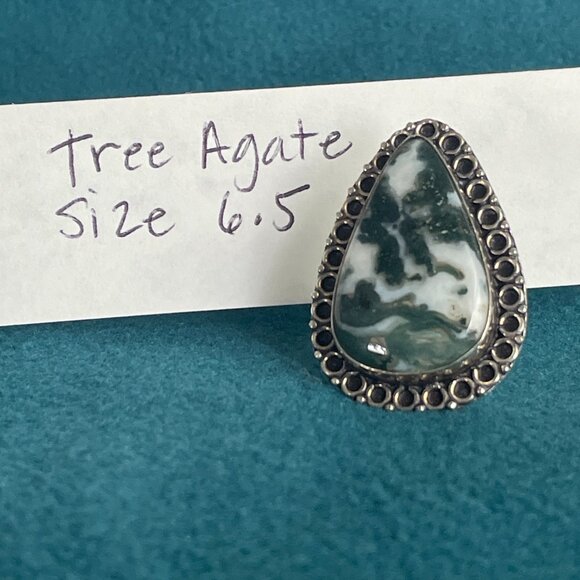 9 Gemstone Ring Bundle, Size 6 to 9 - SOLD - Picture 14 of 16